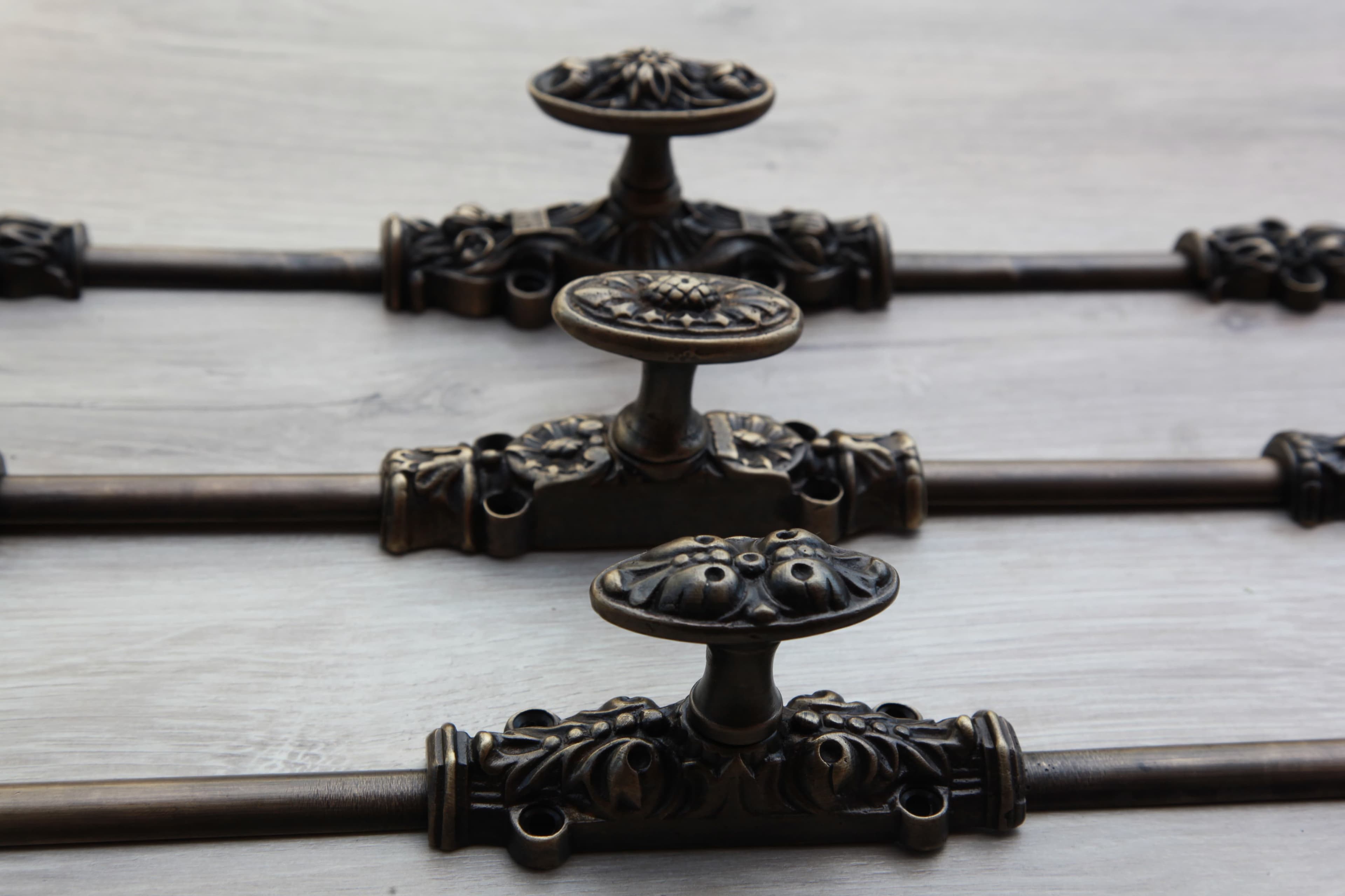 Peksan Metal el dökümü pirinç kapı kolu — zanaatkâr el işçiliği